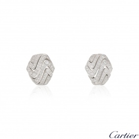 Cartier White Gold Diamond Earrings 1.74ct F+/VS+ Cartier White Gold Diamond Earrings 1.74ct F+/VS+